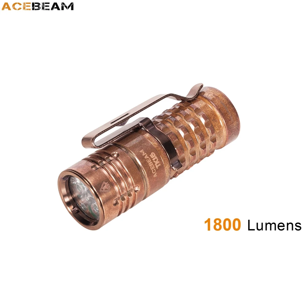ACEBEAM TK16 cu медная фонарик 3 * CREE XPG Zenfone max 1800 люмен луч расстоянии 338 метров люстра EDC с