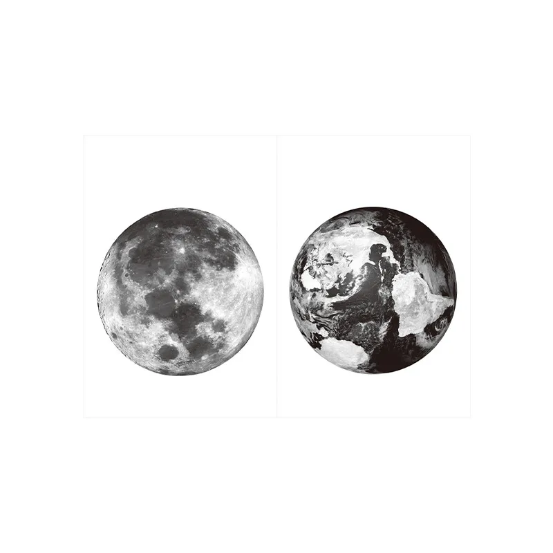 Временная тату наклейка Moon Planet водостойкая Геометрическая на шею руку плечи боди