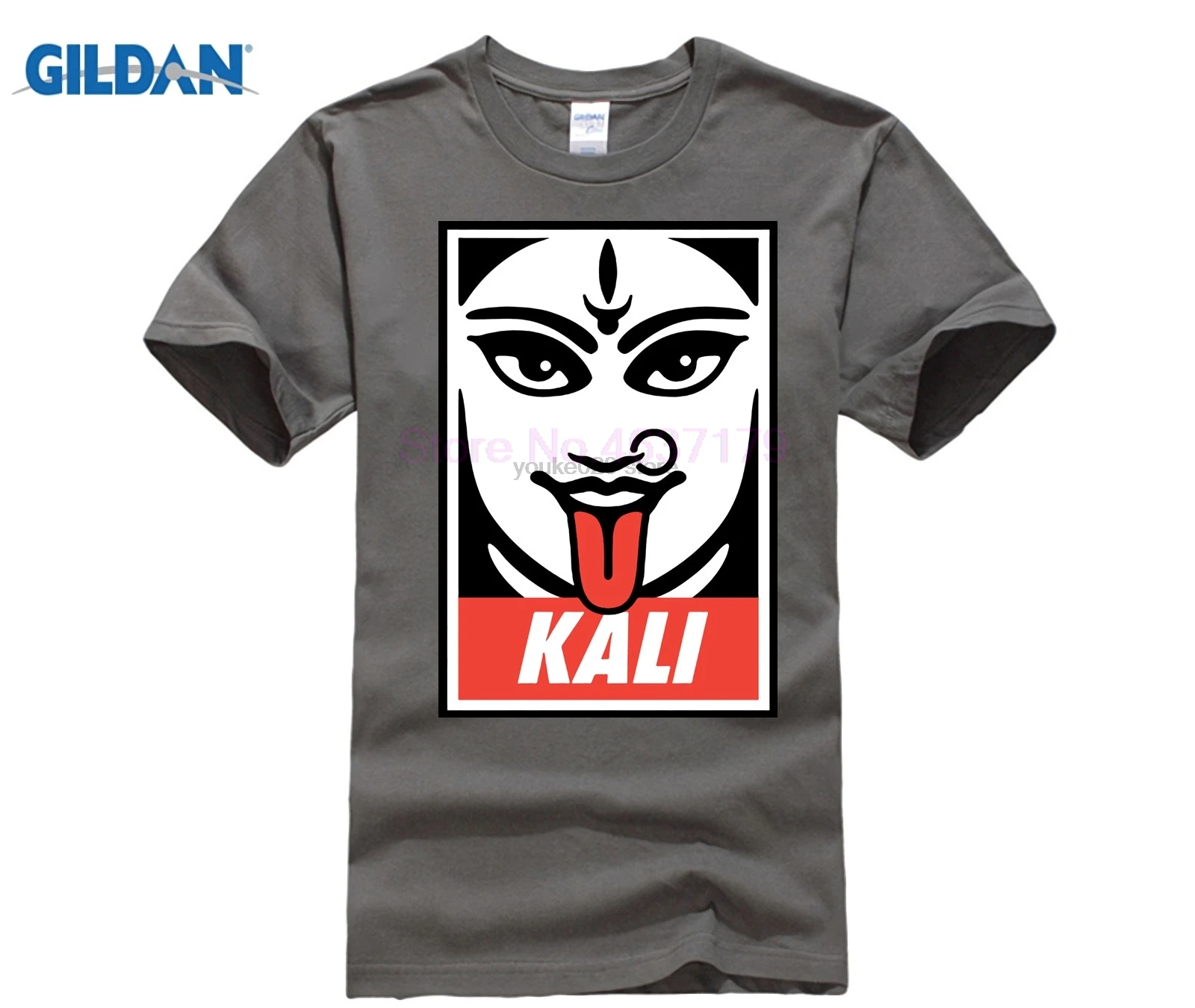 Индуистская богиня Kali II футболка мужская Молодежная чистый хлопок с коротким