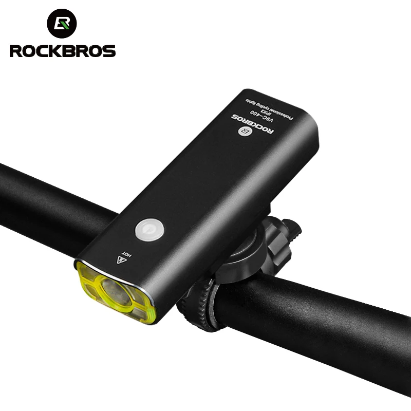 ROCKBROS Велоспортный перезаряжаемый велосипедный фонарь фонарик для езды