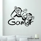 Игровой контроллер, геймерская версия, настенные наклейки в виде зоны игры, виниловые Стикеры, джойстик для игры в Playstation, детская спальня Z084