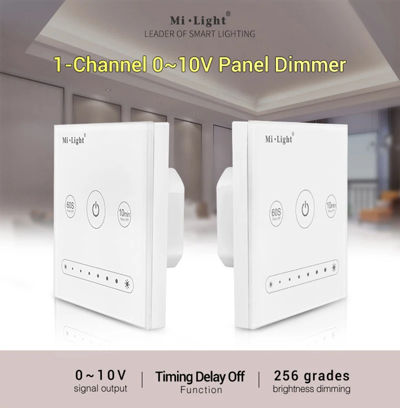 Mi светильник ac110v 220v 0-10V L1 LS4 панель диммер использование с Wi-Fi пульт дистанционного управления Регулировка яркости для одного цвета светодиодный светильник