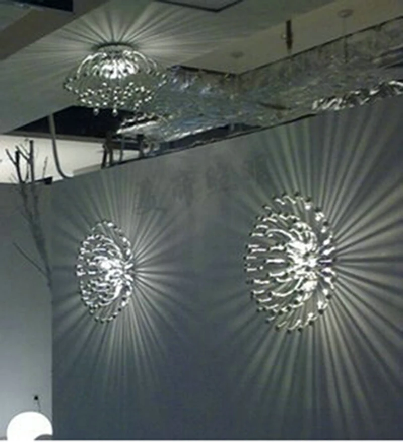 Креативный Железный цветочный потолочный светильник для украшения гостиной