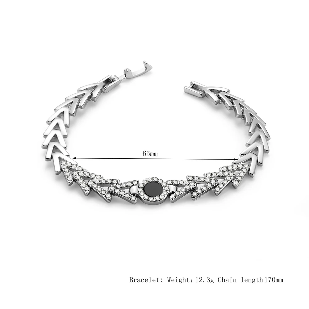 Women Alloy Rhinestone Bracelets Heart Shape Chain Simple Exquisite Jewelry CX17 | Украшения и аксессуары