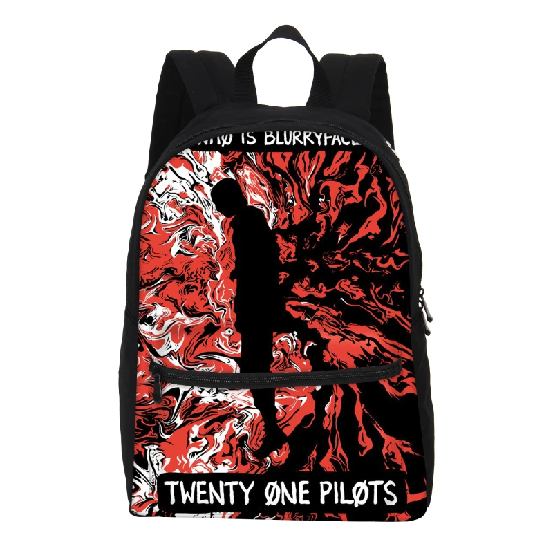 Рюкзак Twenty One Pilots с принтами, школьный рюкзак для детей, школьные сумки для подростков, для мальчиков и девочек, ранец, Детская сумка для книг, Mochila - Цвет: Розовый