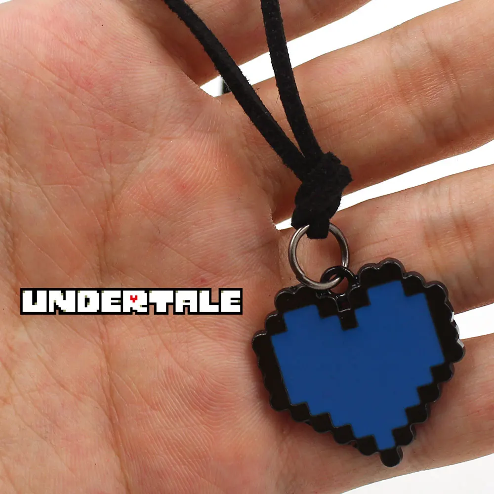 OHCOMICS Горячая игра Мода Undertale Sans красочное Сердце Красный Зеленый металл ожерелье