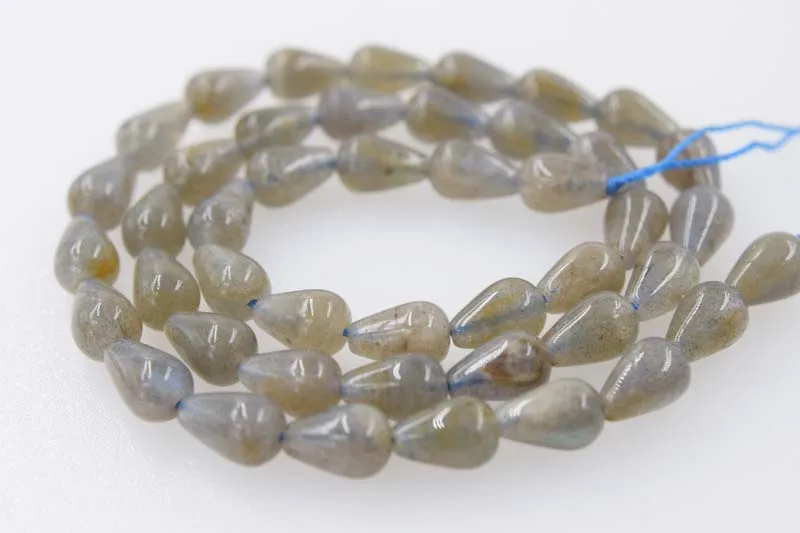 

loose beads 9*6mm Labradorite drop free shape for DIY jewelry making FPPJ wholesale beads nature
