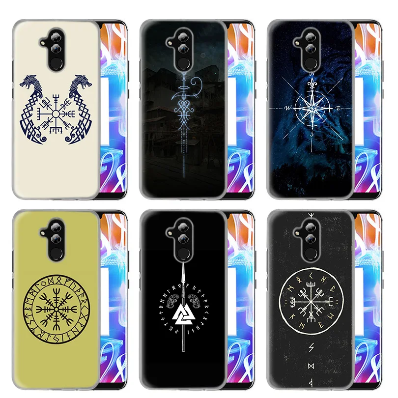 Чехол для huawei Honor P20 lite mate 20 10 P30 P10 P9 P8 8X9 Lite Pro P Smart+ Plus Nova 3i Viking Vegvisir