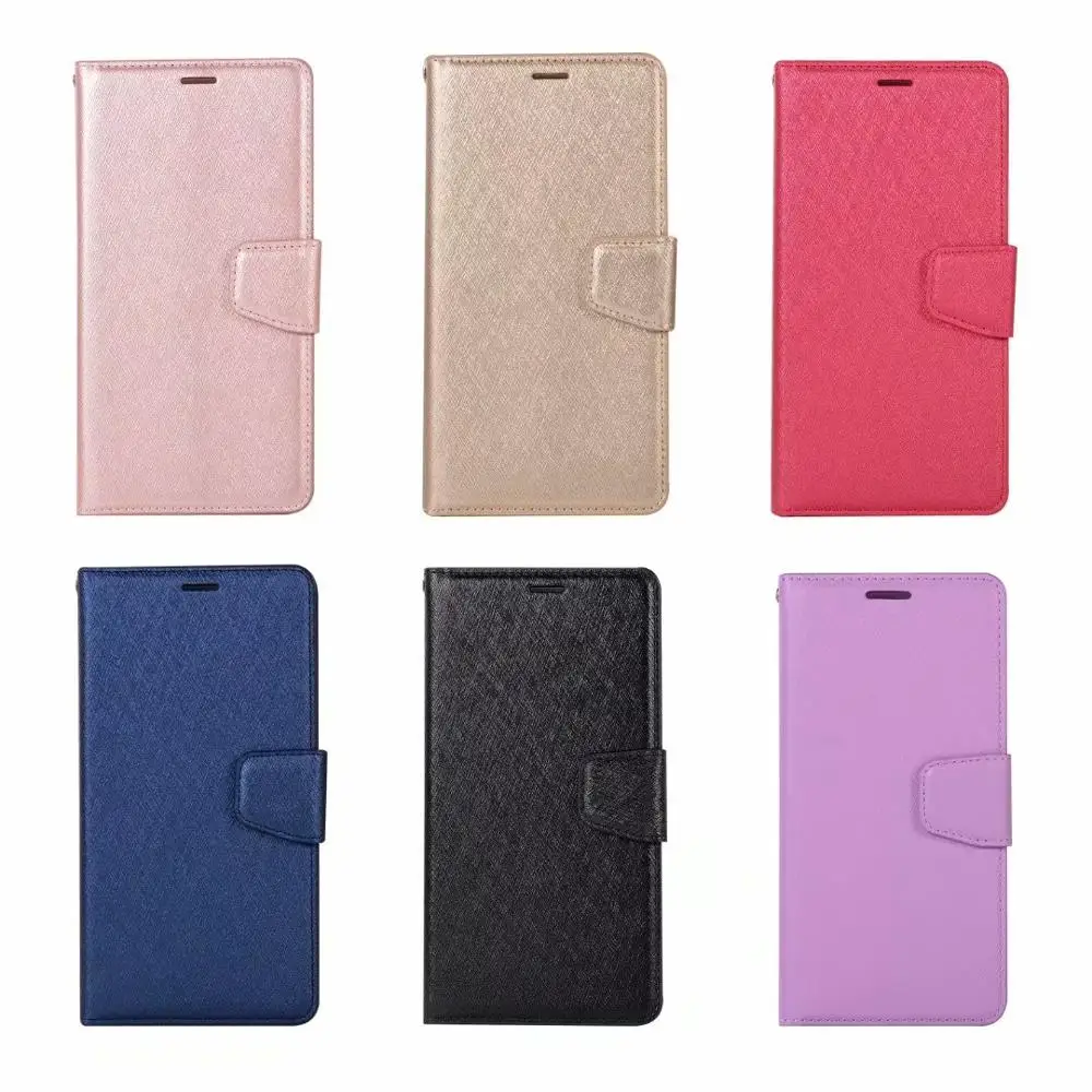 Чехол Кошелек из зернистой кожи для Samsung Galaxy A60 A40 A40S A30 A20 M30 50 шт.|Сумки телефона| |