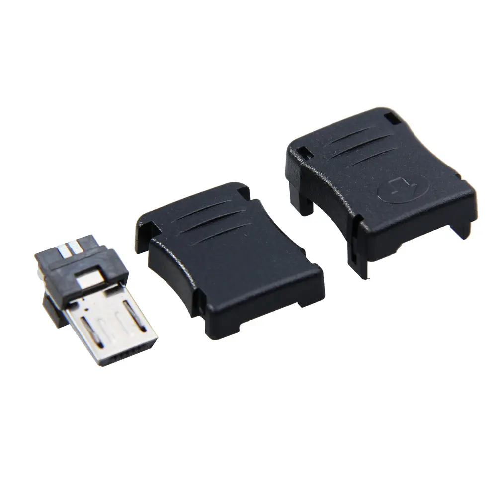 Лидер продаж 2019 50 шт./компл. Micro USB 5 Pin T порт штекер разъем пластиковый чехол DIY для