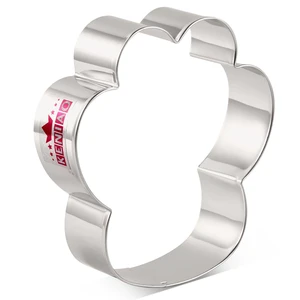 Нож для печенья KENIAO Dog Paw для домашнего печенья-8,6x9 см-бисквит Фондант форма для хлеба-нержавеющая сталь
