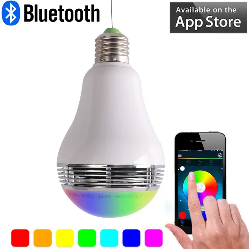Беспроводной Bluetooth свет Динамик умный динамик со светодиодной подсветкой 4 0 E27