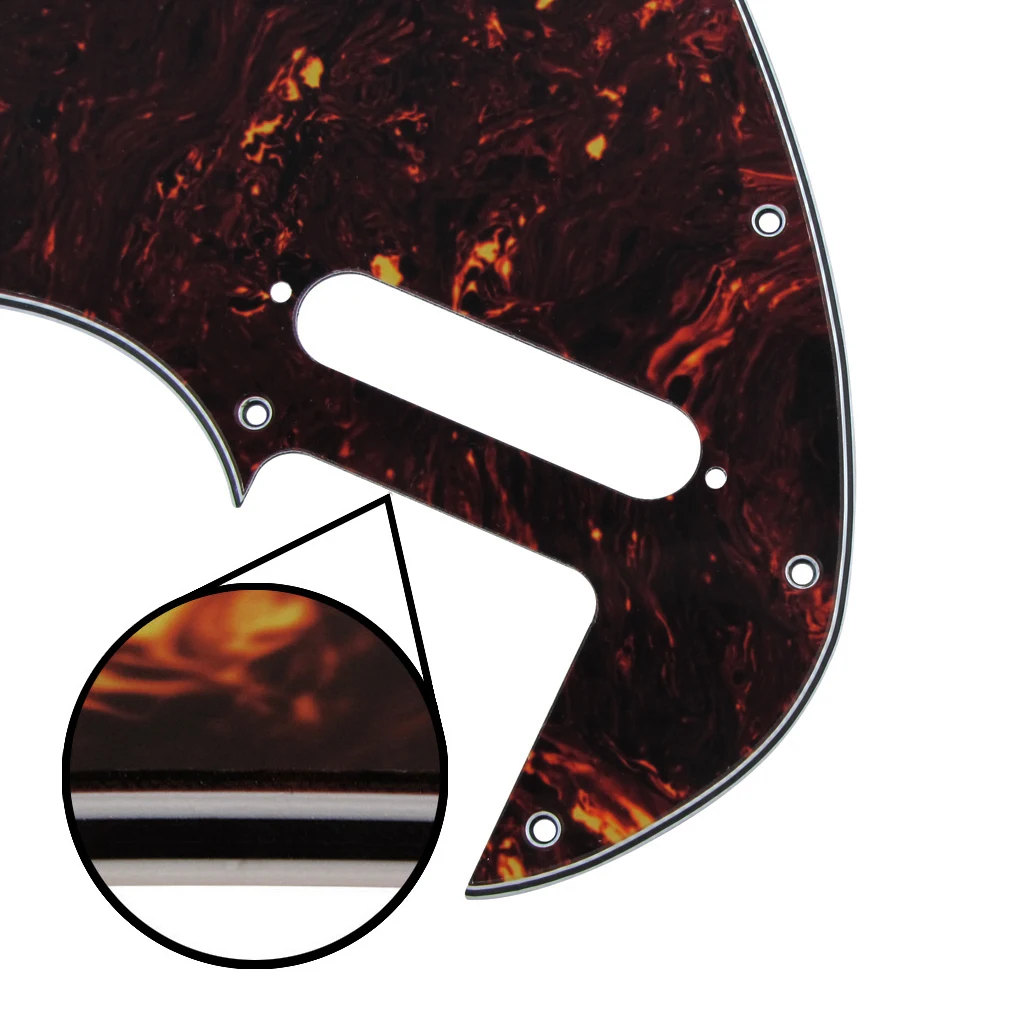 Новинка 2 шт. Thinline гитара защита от царапин 4Ply красная/коричневая черепаха для FD