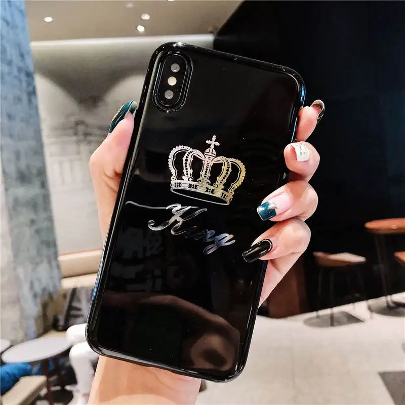 Подходит для простого глянцевого чехла мобильного телефона с короной Iphone 66S 78 78Plus