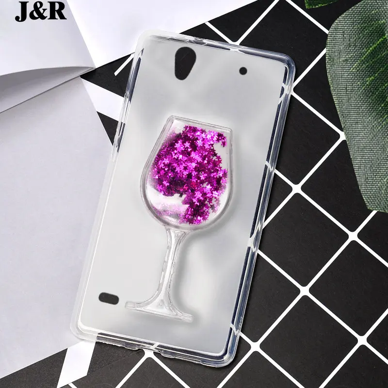 Case For Sony Xperia C4 Dual E5333 E5306 E5303 E5353 E5343 E5363 Soft TPU 3D Liquid Cover Quicksand Dynamic Glitter Silicone |