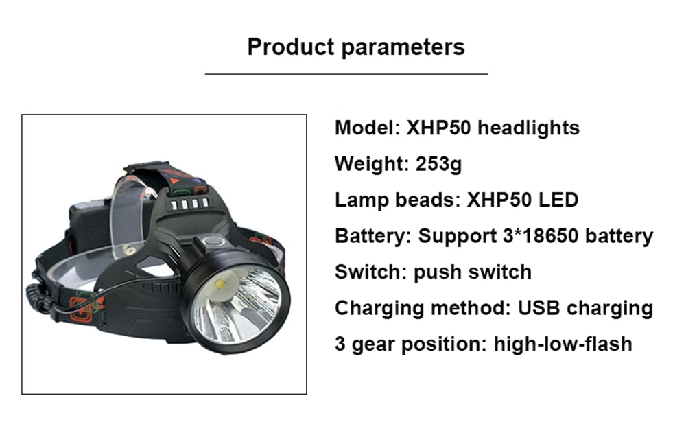 Светодиодный налобный фонарь Cree xhp50 или T20, светильник с 18650 аккумулятором, зарядка через USB, уличный охотничий пещерный водонепроницаемый велосипедный светодиодный налобный светильник