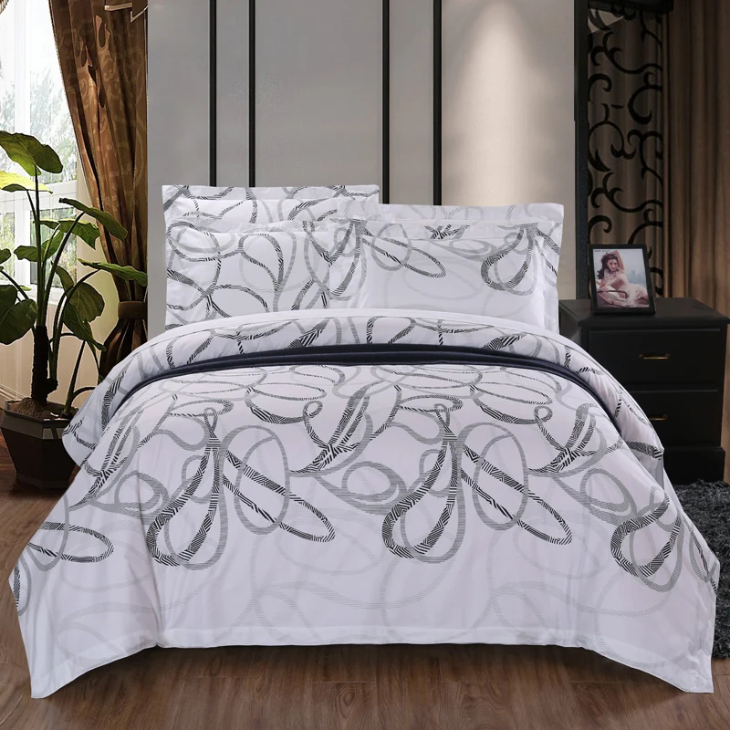 Постельные принадлежности 100% хлопок постельное белье отель белое перо