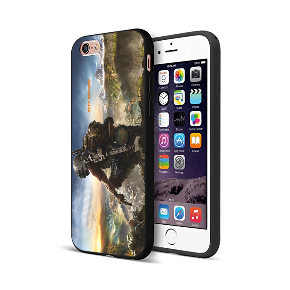 Черный чехол из ТПУ для iphone 5 5S SE 6 6s 7 8 plus x 10 XR XS 11 pro MAX Playerunknown's Battlegrounds PUBG |