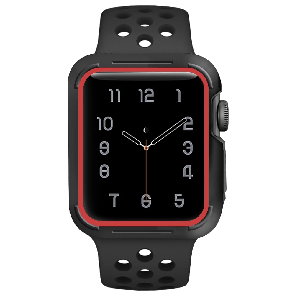 100 шт DHL Универсальный чехол для Apple Watch тонкий силиконовый защитный iwatch 42 мм серии