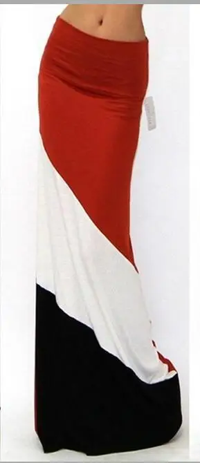 2019 Новая женская Повседневная Длинная юбка летняя одежда макси эластичная