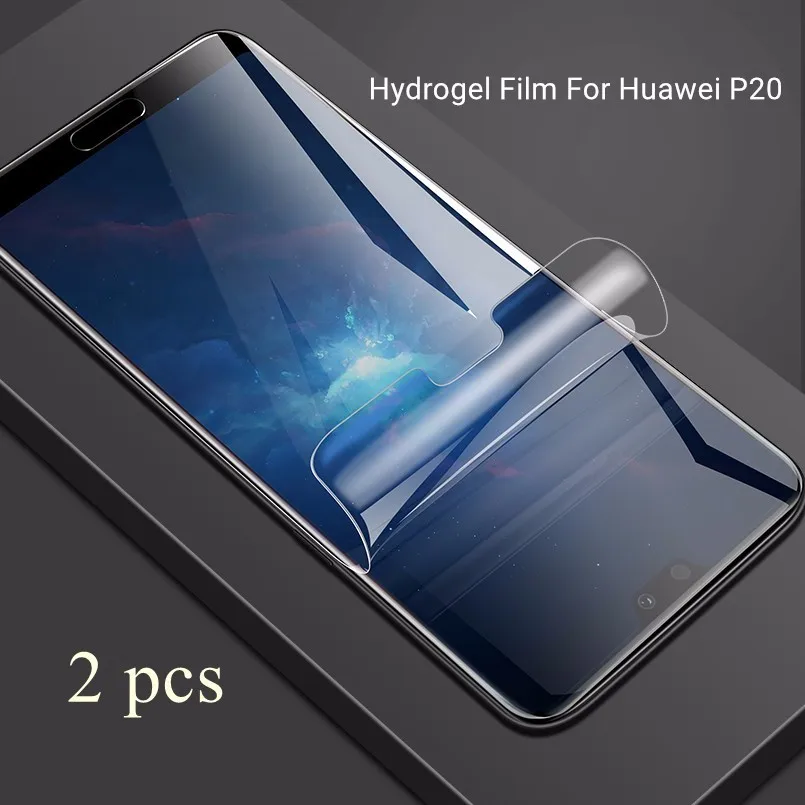 2 шт. мягкая Гидрогелевая Защита экрана для Huawei P20 Lite Передняя пленка 3D полная