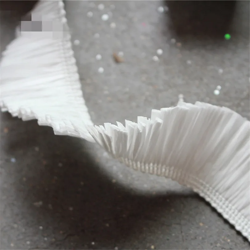 3cm*100cm/piece White lafite hay lace clothing accessories hand-woven with tassel designer diy materials | Дом и сад