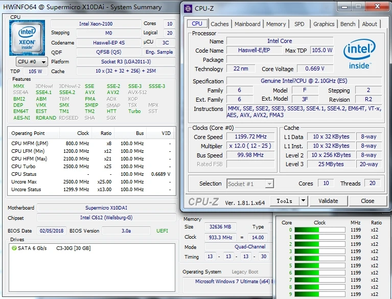 Оригинальный процессор Intel Xeon E5 V3 2650V3 QFSB ES версия 2 10 ГГц 25M 10CORE 105W 2650 телефон V3|intel