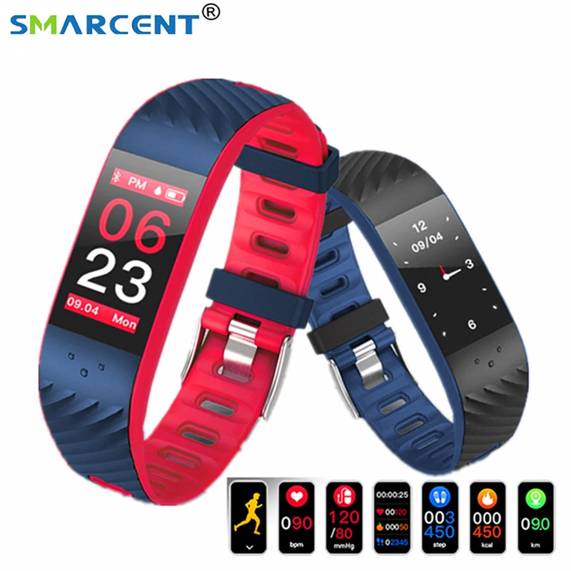 Смарт браслет P4 honor фитнес с пульсометром и тонометром для iOS android xiaomi mi band 3