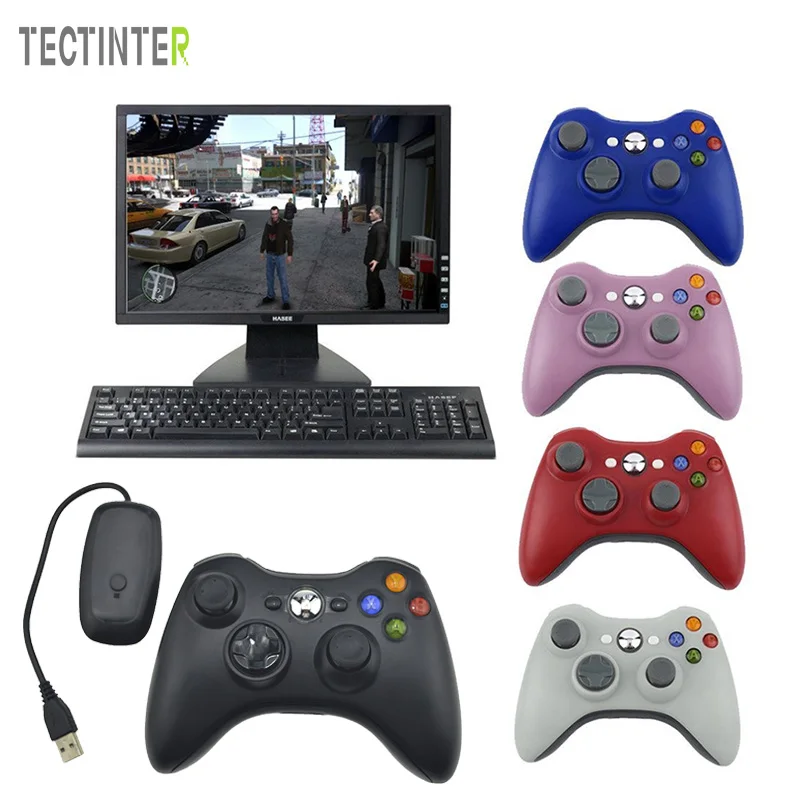 2 4G беспроводной контроллер для Xbox 360 компьютера с ПК приемником геймпад пульт
