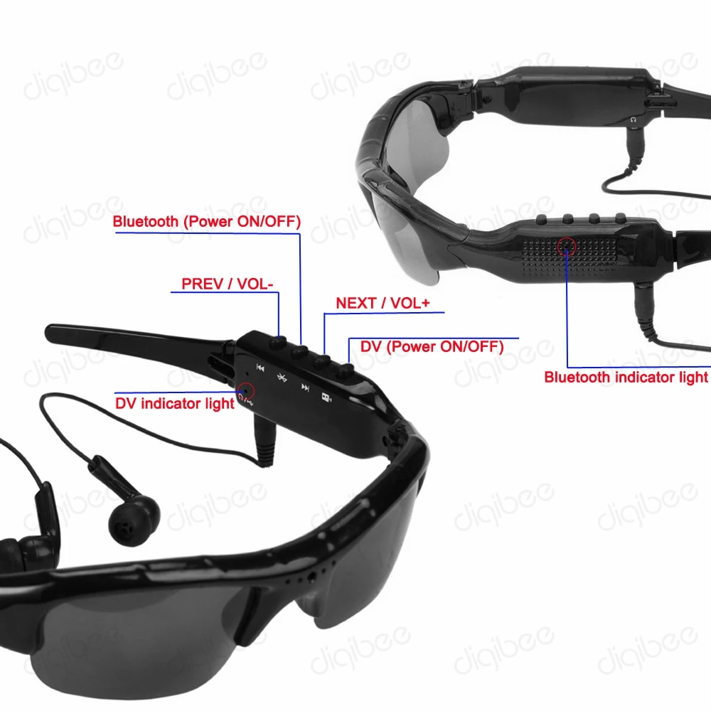 Многофункциональная MP3 Bluetooth гарнитура наушники с микрофоном солнцезащитные