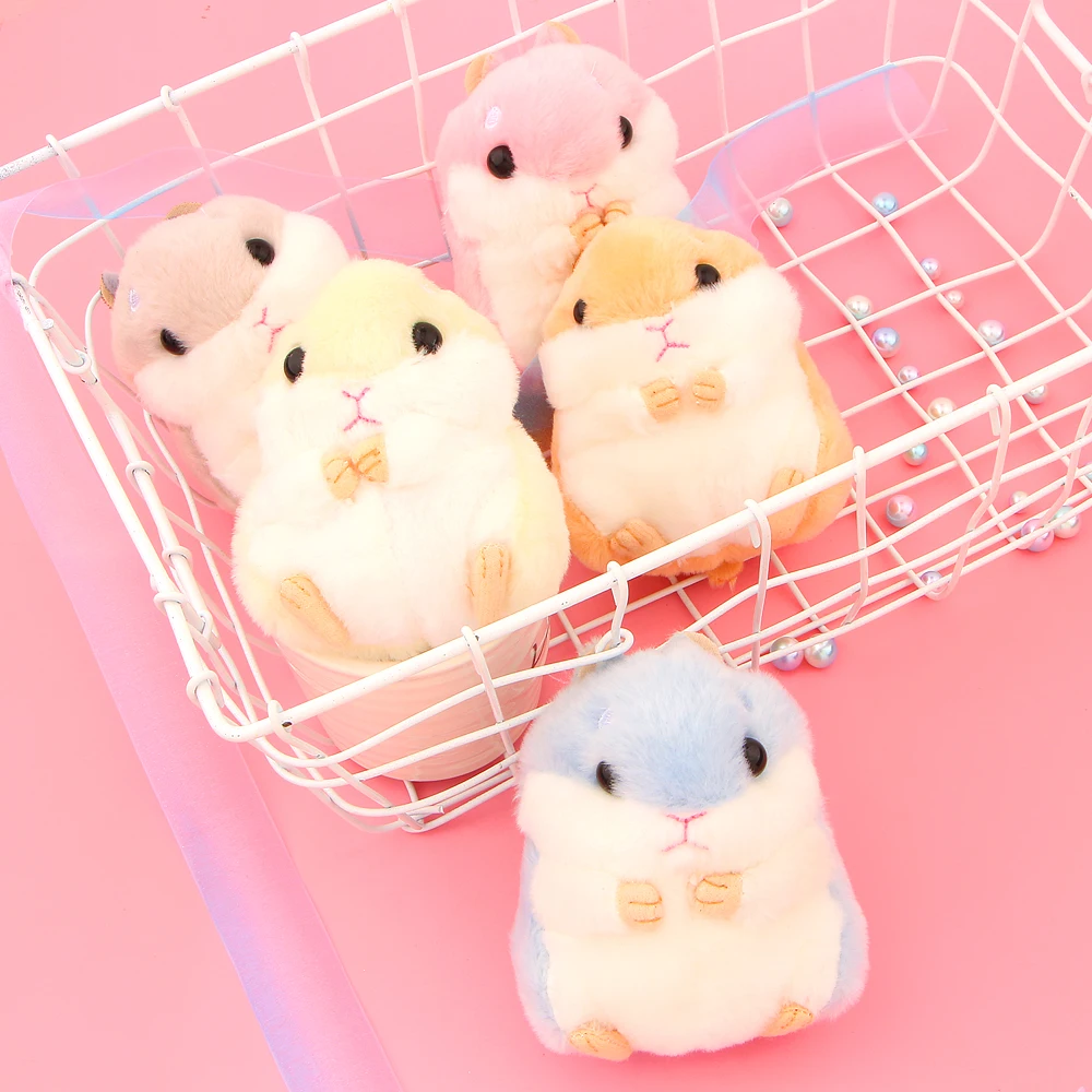 12 см мини хомяк Pom игрушка Pom Для женщин пушистый кролик игрушечный хомяк кукла-сумка брелок автомобиль Монстр Подарочный брелок игрушка