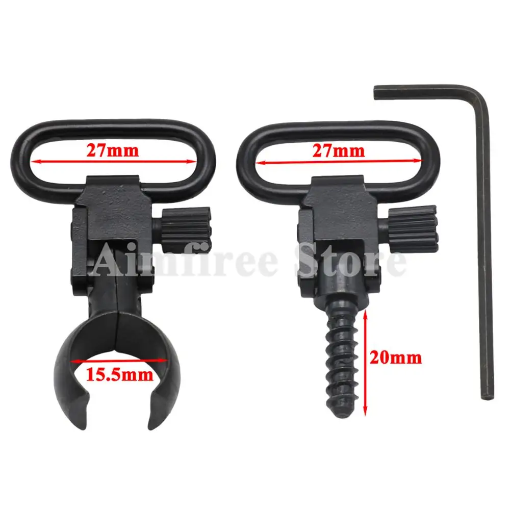 Winchester Marlin Mossberg 30-30 Lever Action Rifle Sling Mount Kit with 1 QD Sling Swivels - Split Band Design | Free Shipping image 2