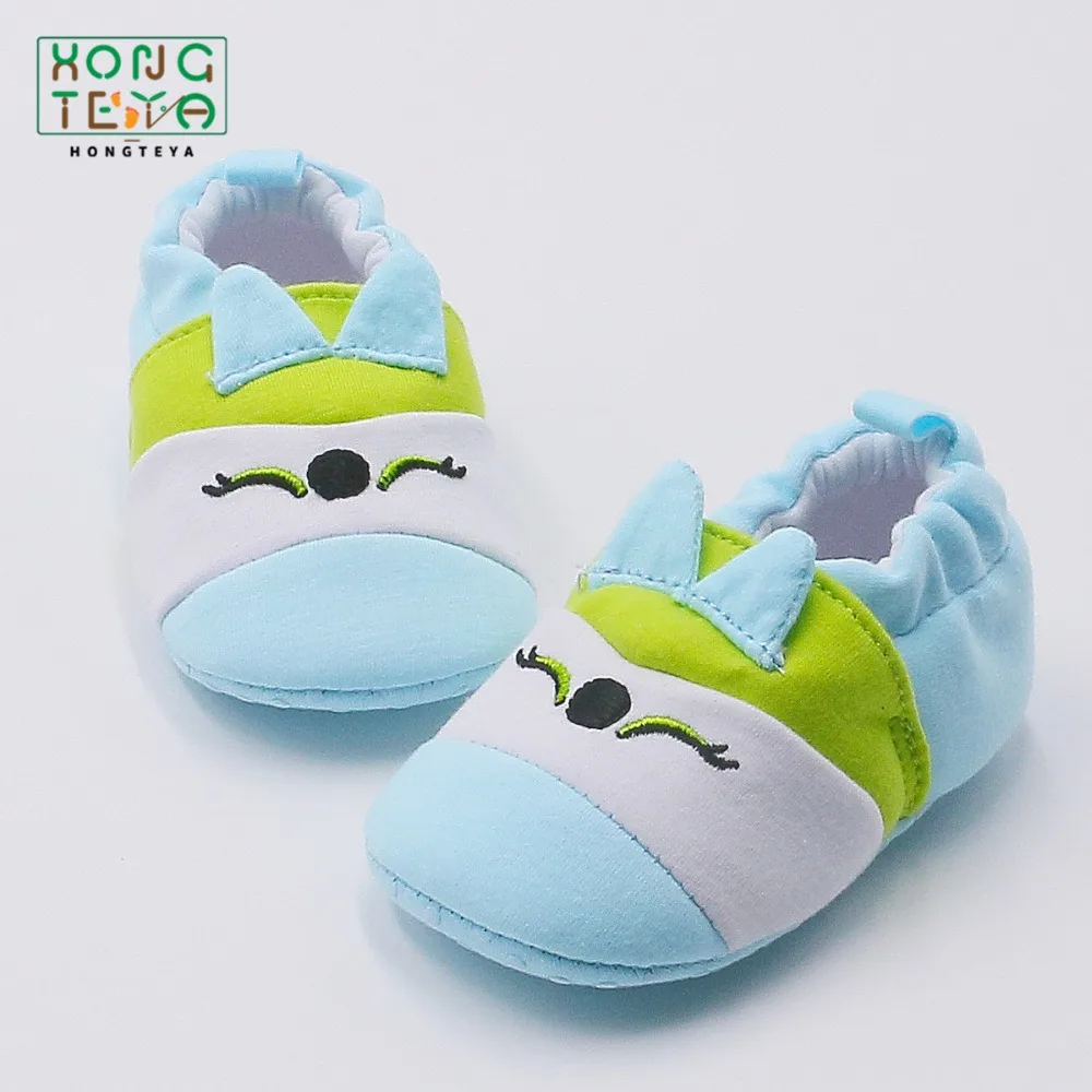Первые ходунки Мультфильм обувь Bebe малыша Мокасины 0 24 м нескользящая Мягкая