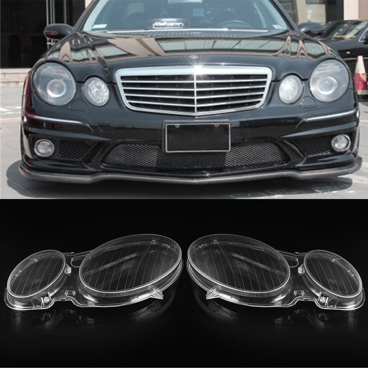 Сменные линзы для фар кожух с левой/правой стороны MERCEDES BENZ E CLASS W211 E320 E350 2002