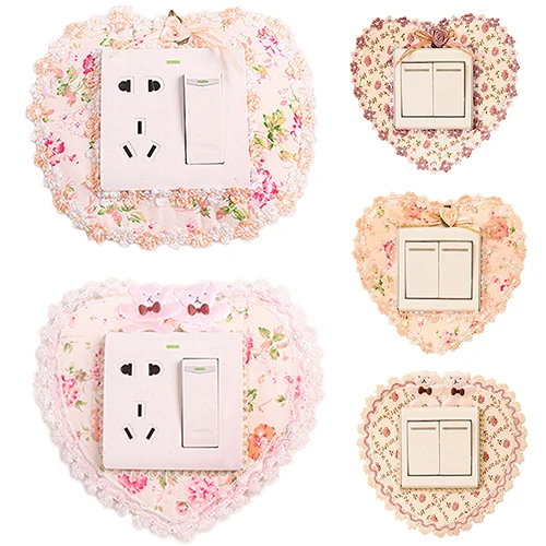 Домашний цветок ткани кружева любовь переключатель пылезащитный гнездо для