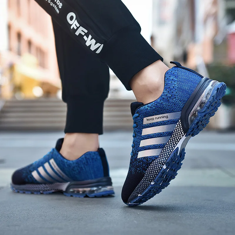 2019 Air Cushion Breathable Shoes For Men Music Rhythm Upgraded Soft Deodorant Insole Outdoor Walking Male Footwear | Обувь