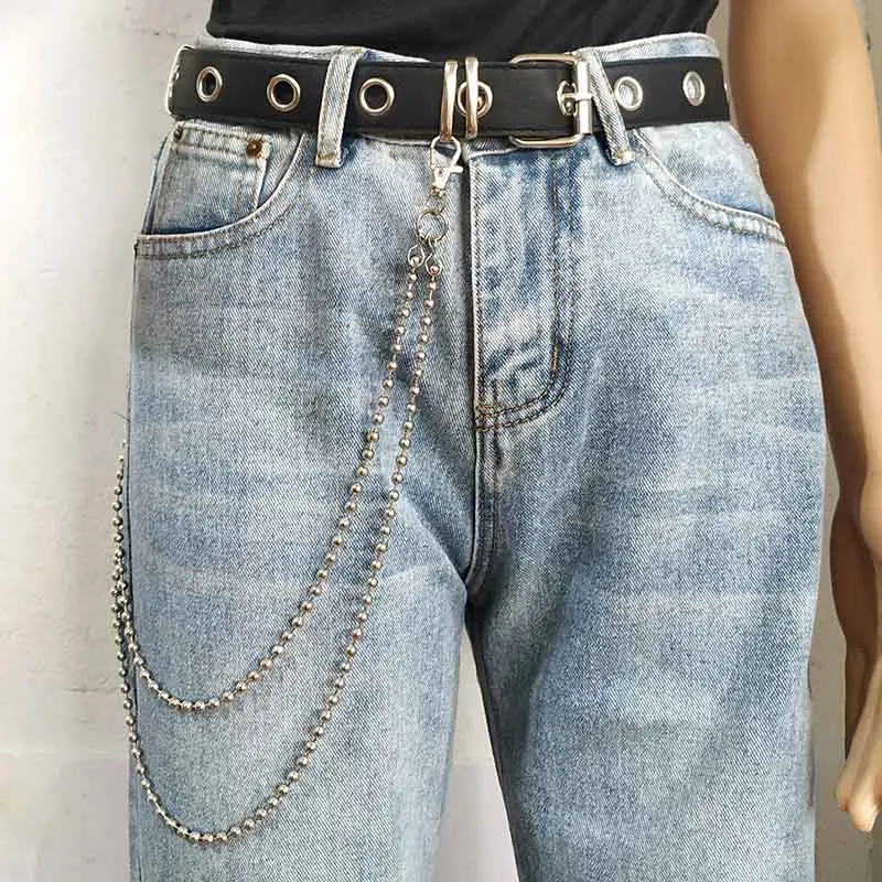 

Keychain Biker Wallet Chains High Quality Men Hip-Hop Street Punk Alloy Plating Rivet Jean Pant Chains