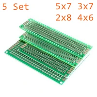 20pcslot 5x7 4x6 3x7 2x8cm double side prototype diy universal printed circuit pcb board protoboard for arduino