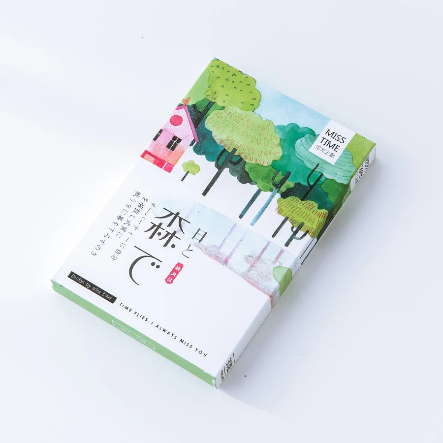 Бесплатная доставка лесные творческие иллюстрации поздравительные открытки