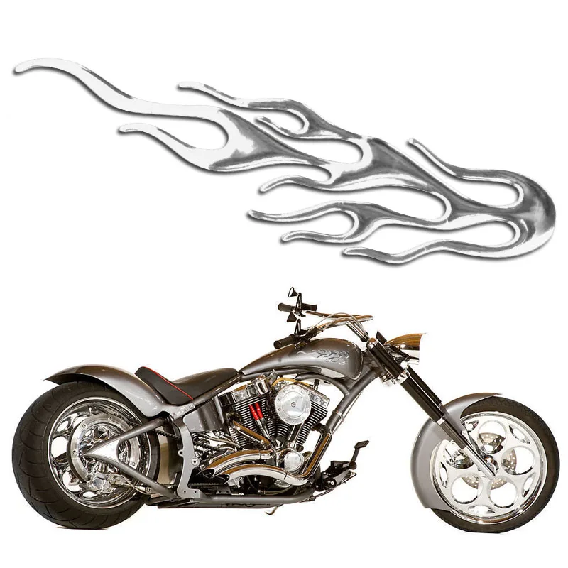 3D мото Авто расклешенные наклейка в форме пламени Наклейка эмблемы для нашивки