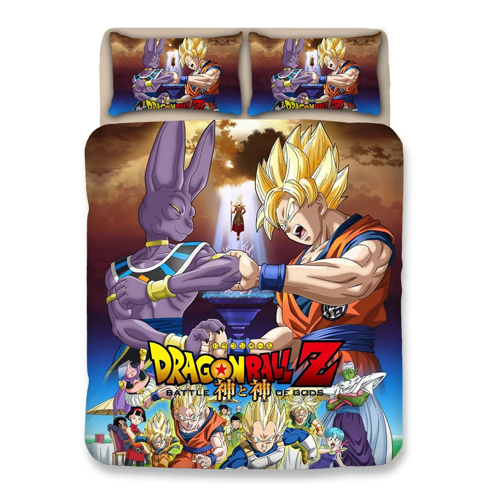 Японский мультфильм DRAGON BALL постельные принадлежности США Твин Полный Королева Король Великобритании один двойной размер пододеяльник наборы для детей подростков мальчиков взрослых