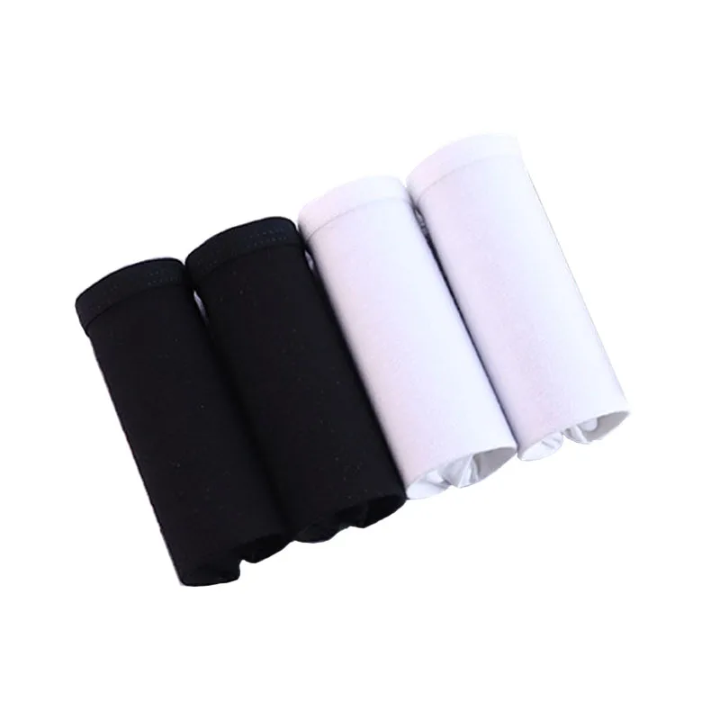 4pcs-A001-1-14 4 шт./лот, женские сексуальные трусики, Calcinha, хлопковые дышащие трусы, нижнее белье размера плюс S-3XL, однотонное нижнее белье, бесшовные трусики - Цвет: 4pcs-A001-1-14