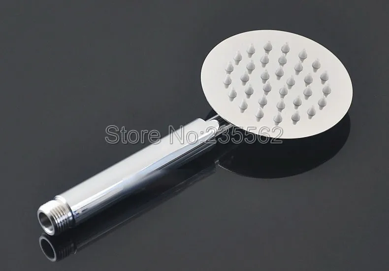 Современный настенный хромированный латунный дождевой смеситель для ванной