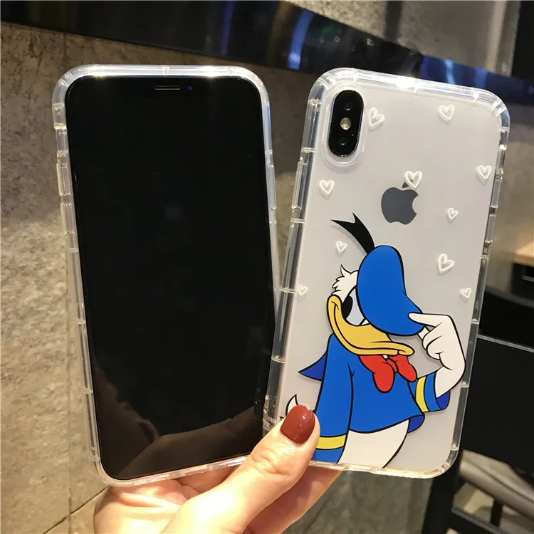 Милый чехол с изображением Минни для iPhone 6 6s 8X7 Plus XR XS MAX прозрачный мягкий из ТПУ