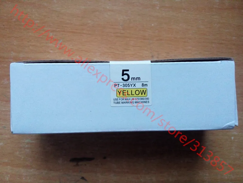 Кабель маркер ID принтер 5/912 мм лента для маркировки сердечника белый желтый