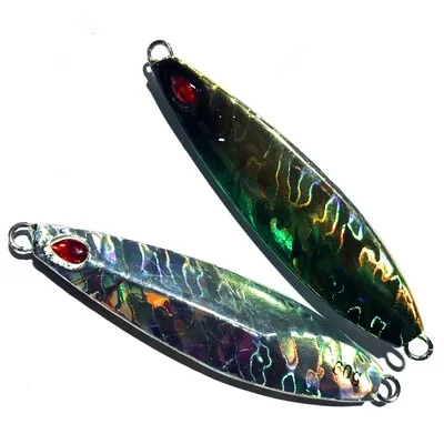 3 Ufishing Bronzing металл джиг 1 шт./лот Лазерная роспись Отсадки Рыбалка приманки 60 г приманка для морской рыбалки качество 3D привести искусственные приманки - Цвет: 3