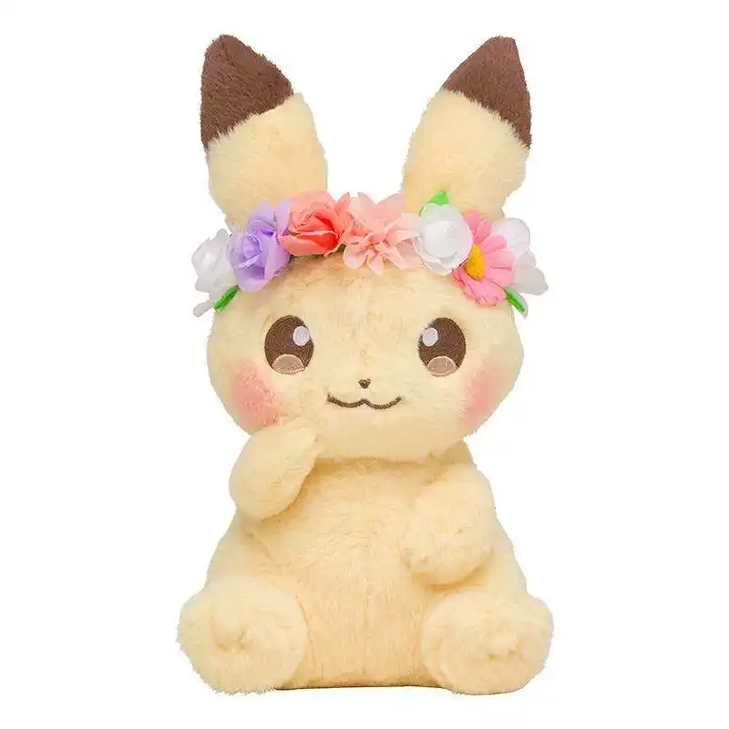 Новая аутентичная японская аниме игра Пикачу и Eievui Пасха Eevee плюшевые куклы мягкие плюшевые куклы игрушки - Цвет: Pikachu-A