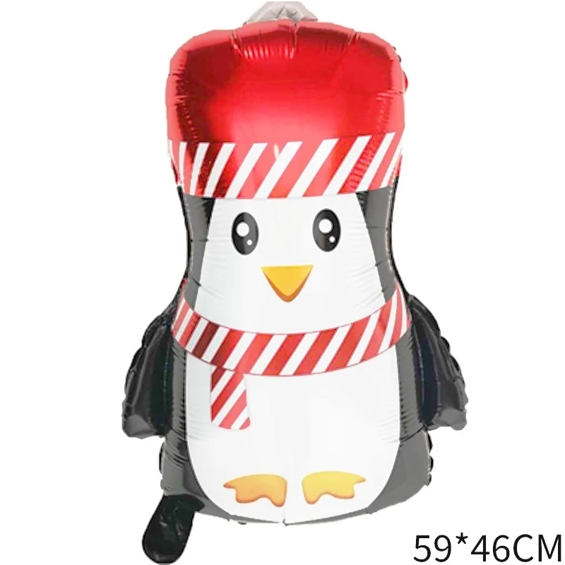 1 шт. Новинка алюминиевая пленка с бабочками шар красной шапкой пингвин молния