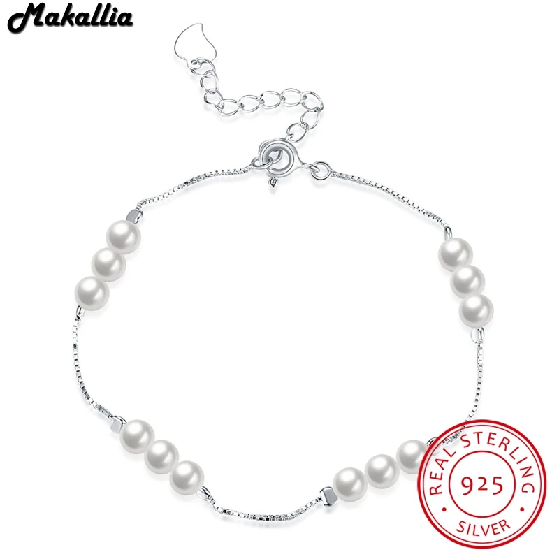 925 серебряный браслет из бусин для женщин оригинальная безопасная цепочка