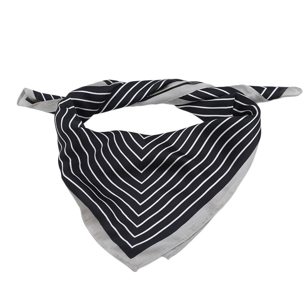Женские полосатые банданы многофункциональный тканевый шарф атласные маленькие